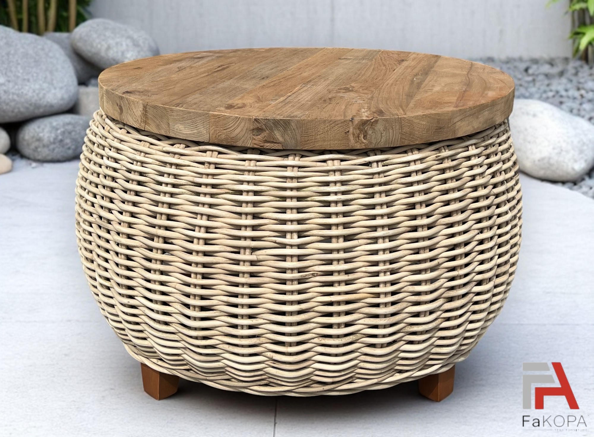 Zahradní ratanová sestava CORDOBA-přírodní ratan - kvalitní ratanový, teakový nábytek od RATTAN STUDIO